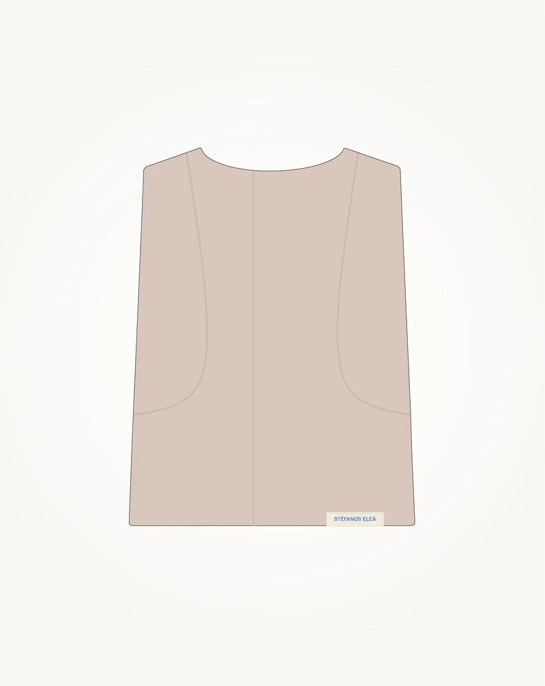 Woven Gilet | Clay  Overwear    Stéfanos Eleá