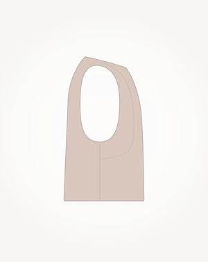 Woven Gilet | Clay  Overwear    Stéfanos Eleá