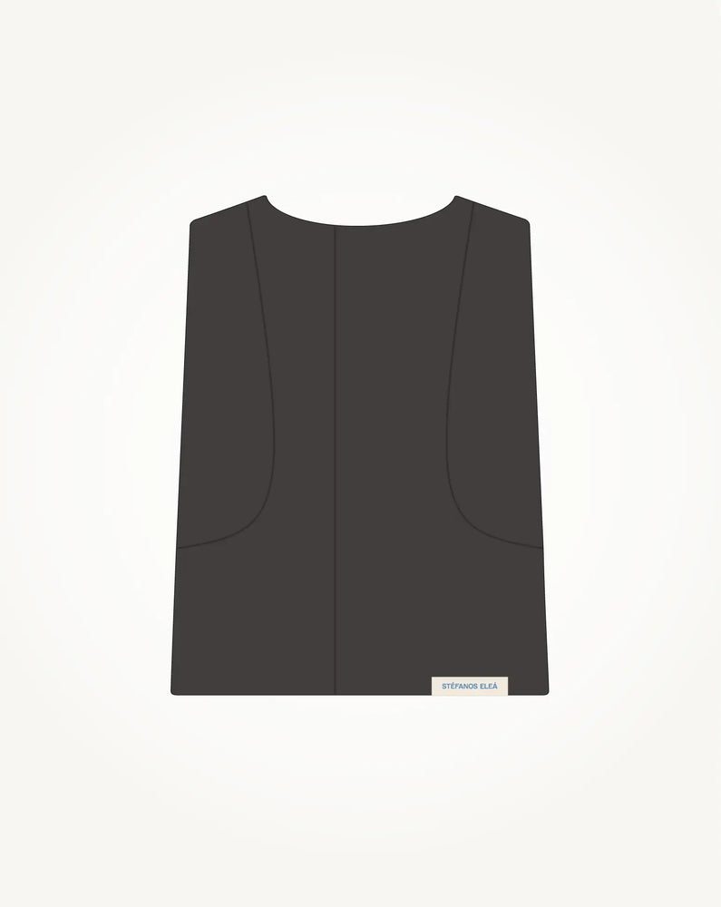 Woven Gilet | Earth  Overwear    Stéfanos Eleá